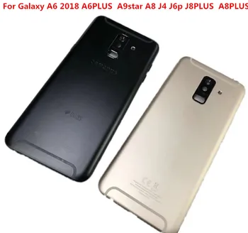 

For Samsung Galaxy A6 2018/A6PLUS 2018 SM-A605 A6050 A6058 Back Cover Battery Case +Volume Power Button +Camera Lens Replacemen