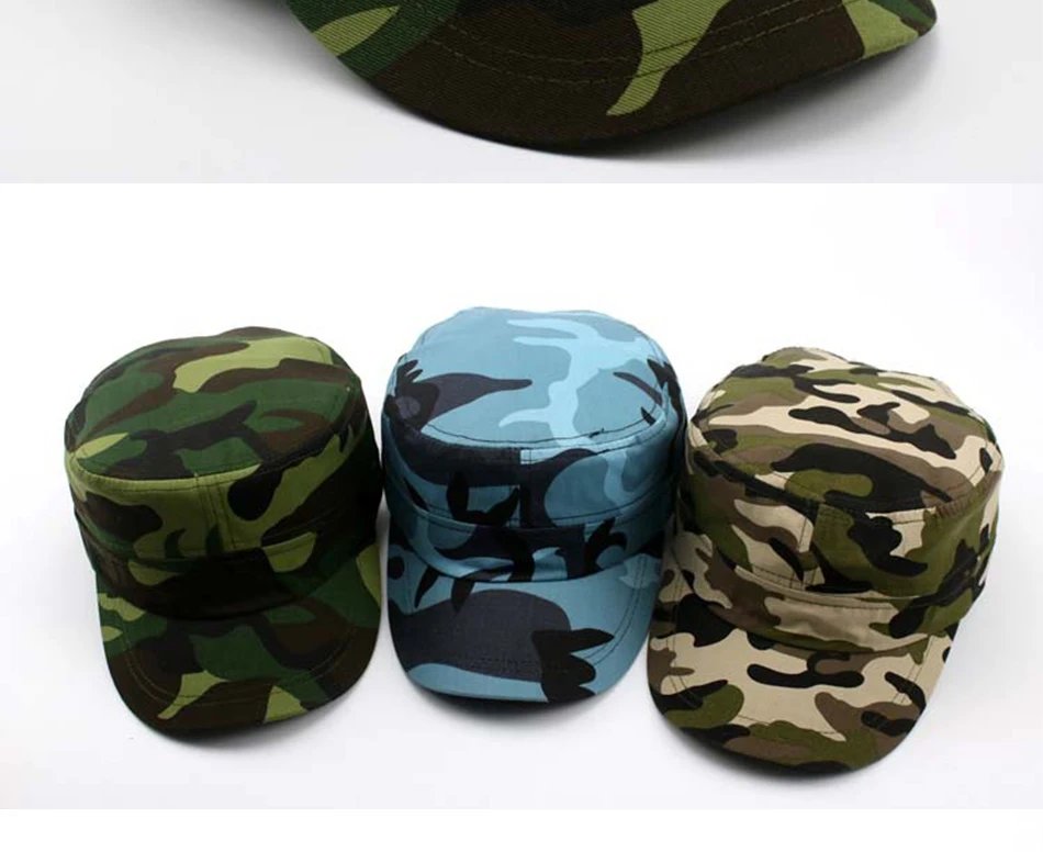 2020 Summer Fashion Men Baseball Caps Tactical Army Camouflage Flat Cap Hats Women Men's Outdoor Visor Military training Camo