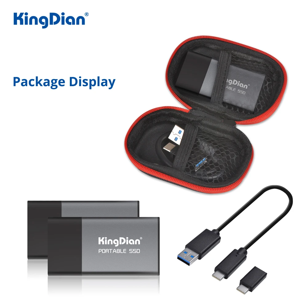 KingDian внешний жесткий диск SSD 1 ТБ 500gb 250gb 120gb Портативный SSD 1,8 ''USB3.0 P10 внешний твердотельный диск для хранения данных для ноутбука