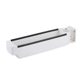 

Corner Bathroom Kitchen Storage Rack Wall Free Punching ABS Rotating Multifunctional Rack