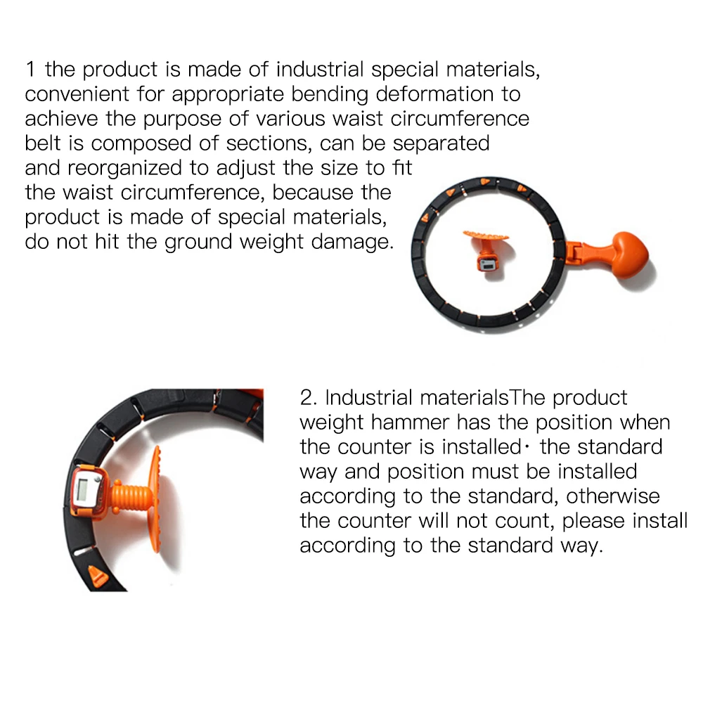 Умный подсчет съемных обручей хула не может сбрасывать регулируемые для начинающих тонкие талии потеря веса фитнес талии обучение обручи Хула