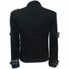 Impersonator Michael Who's BAD Concert Jacket with Punk Rivet Black Outwear 4