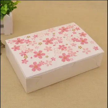 

Mooncake Packaging Box Pink Cherry Wedding Gift Boxes For Cupcake Wedding Cake Boxes Cookies/Dessert Packging Box 10pcs