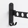 Waterproof Aluminum Multifunction Retractable Wall Mount Hanger Folding Clothes Hangers Clothes Towel Rack Indoor Space Saving 4