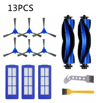 

13pc Main Brush Kit For Hiraliy For Eufy RoboVac 11s Max, 15C Max, 30C, G10, G30 Go Deep Into Corners And Edges