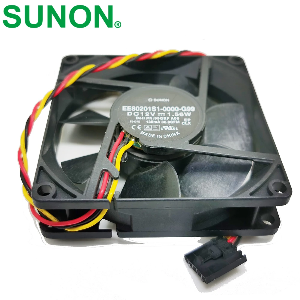 Вентилятор охлаждения для сервера SUNON 4 провода XMN4N A00 DC 12 В 0 6a 80x80x20
