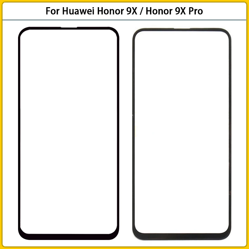 

10PCS For Huawei Honor 9X Touch Screen Front Glass Screen For Huawei Honor 9X Pro LCD Display Front Outer Glass Lens OCA Replace