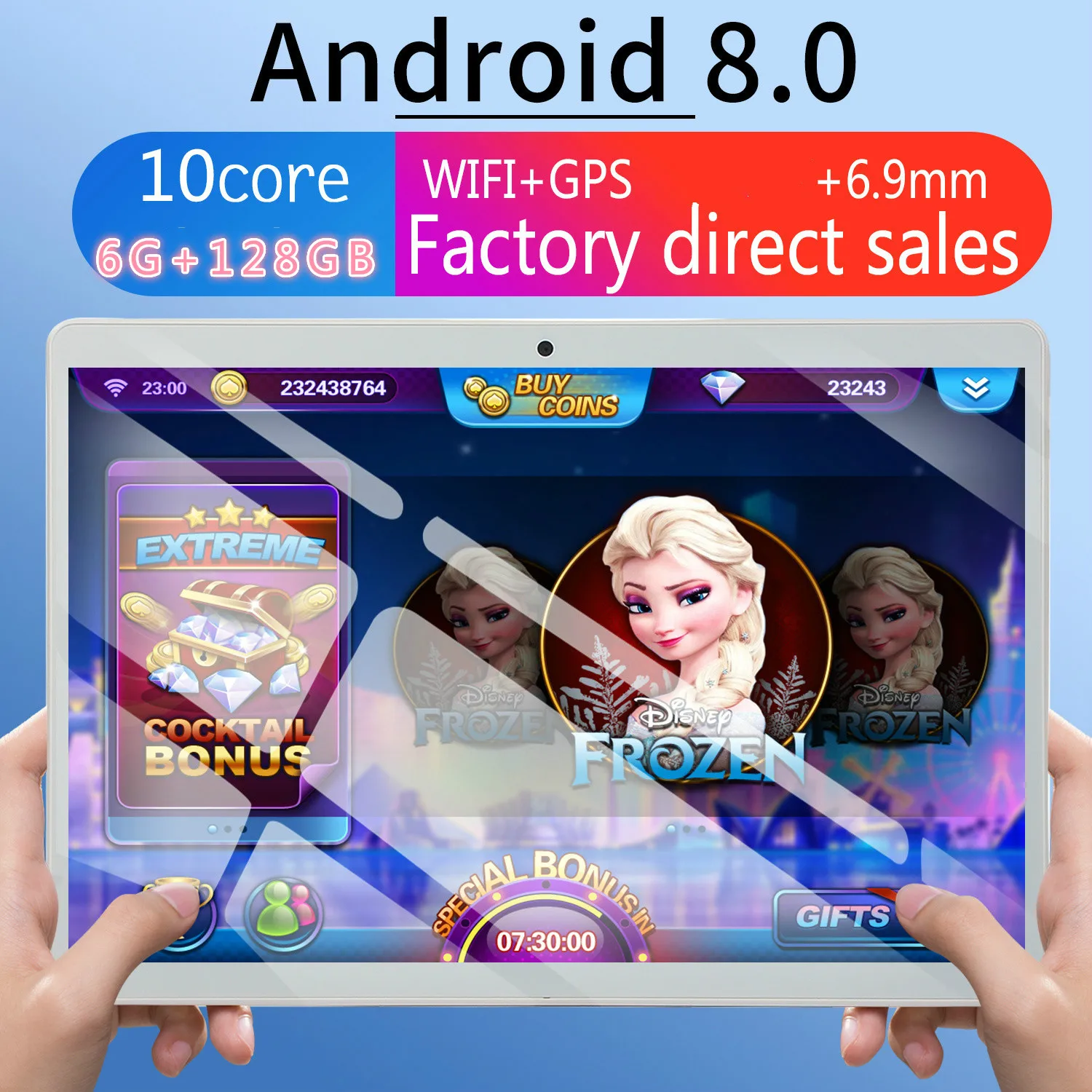 

2020 Google Android 8.0 OS 10 inch tablet 4G FDD LTE Octa Core 6GB RAM 128GB ROM 1280*800 IPS WIFI Tablets 10 10.1