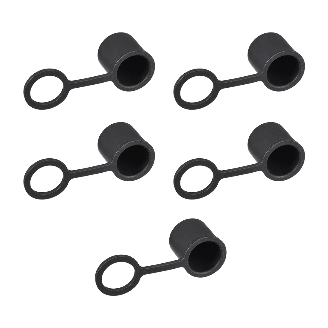 5pcs BNC 실리콘 포트 프로텍터 캡 포트 커버 먼지 13x12mm 전체 크기 블랙 안티 먼지 스토퍼 BNC-B 여성 잭