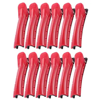 

12pcs Hair Rollers Clips Roots Wave Perm Bar Rods Fluffy Clips Curler Clamps Salon Hairdressing Hair Styling Tools