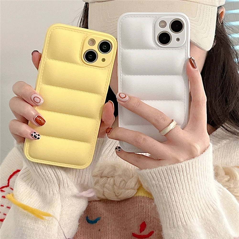 cute iphone 11 Pro Max cases Fashion Brand Down Jacket Cloth Back Cover For iPhone 13 11 12 Pro XS Max XR X 7 8 Plus Phone Case Shockrpoor Soft Silicon Coque iphone 11 Pro Max cover case