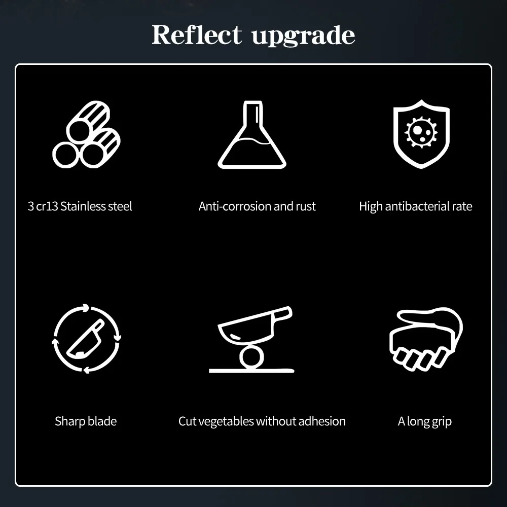 ZBXG11164-3cr13不锈钢深啡彩木柄三铜钉哑光面7寸屠夫刀英_03