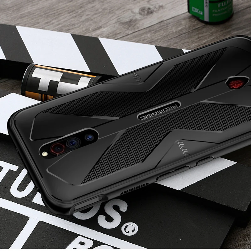 For Zte Nubia Red Magic 5g Soft Tpu Antiknock Back Cover Case + Handle