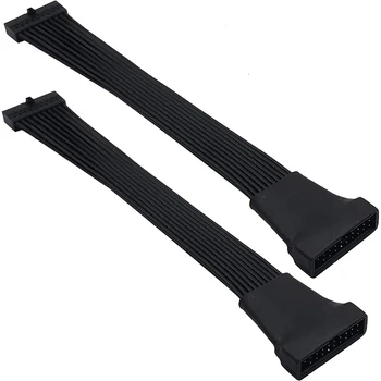 

Small Mini USB 3.0 19/20 Pin Internal Extension Header Adapter Cable for Motherboard 4.7 Inches (2 Pack)