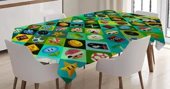 

Super Mario Tablecloth Kitchen Dining Table Decorations Covers Cartoon Square Home Table Washable Cloth TV Cabinet Tea Table