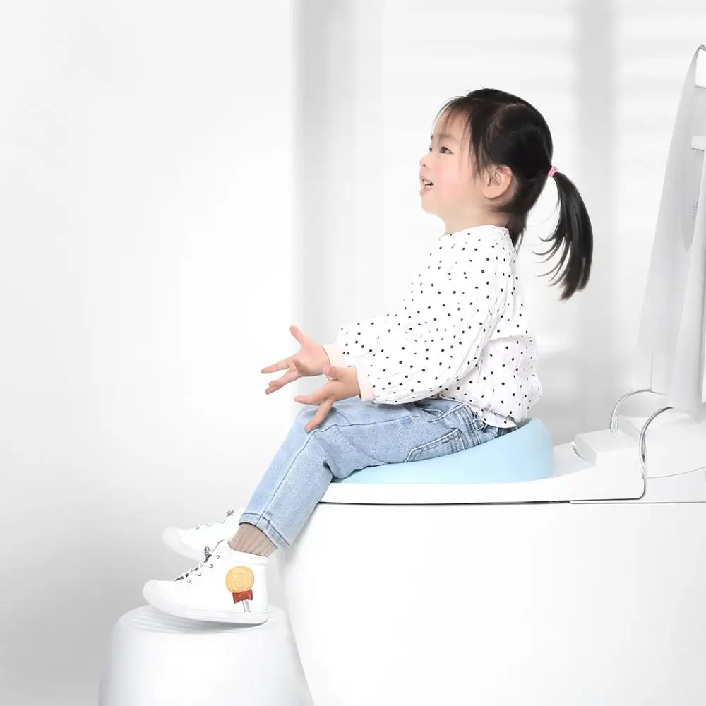 Xiaomi Qborn Baby Potty ZQ01JK 3 в 1 портативная детская унитаз для сиденья унитаза шаг стул съемный Туалет Обучение для детей