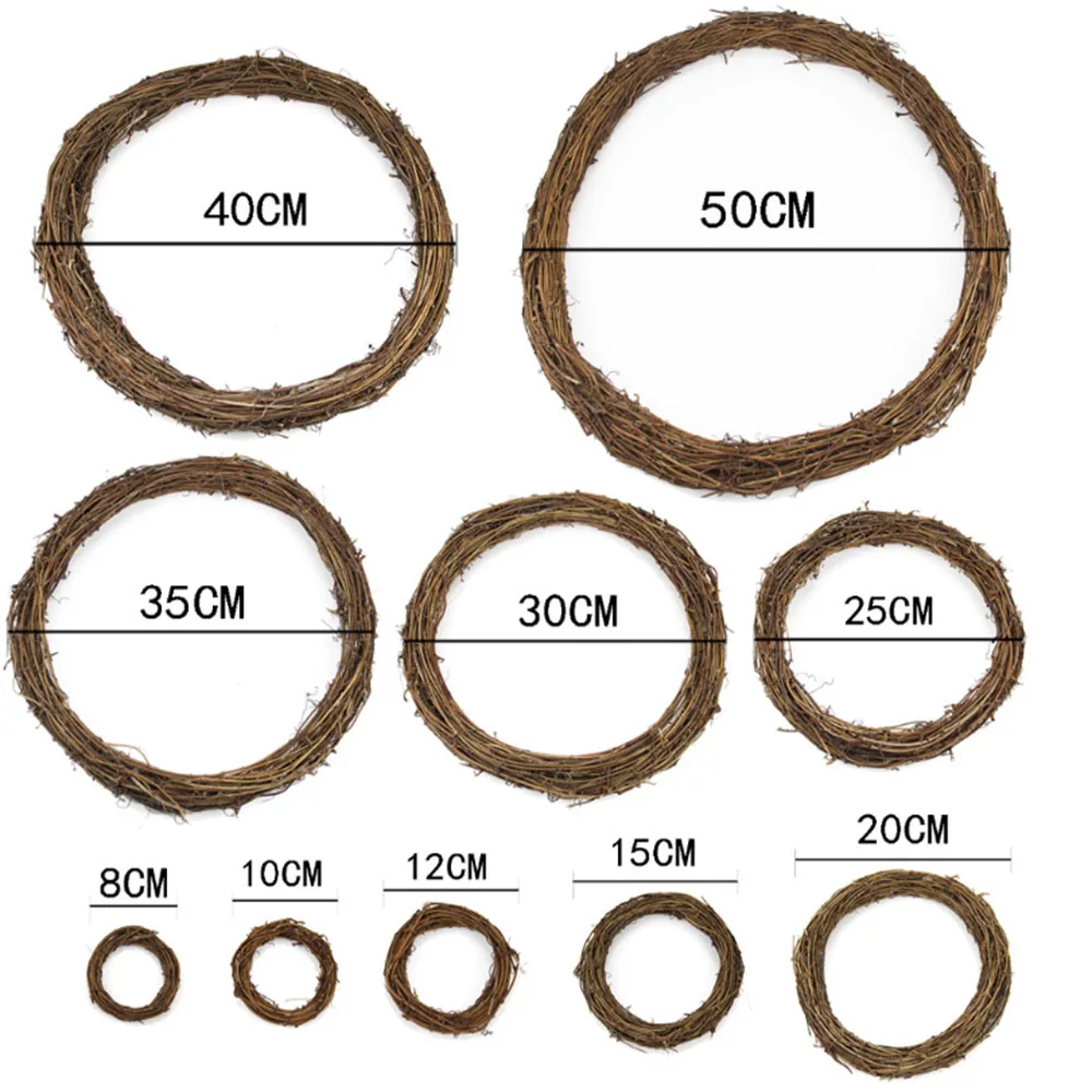 8-20 см, для свадебного украшения венок натуральный Плетеный венок DIY ремесла Декор для домашней двери Grand Tree Рождественский подарок вечерние украшения