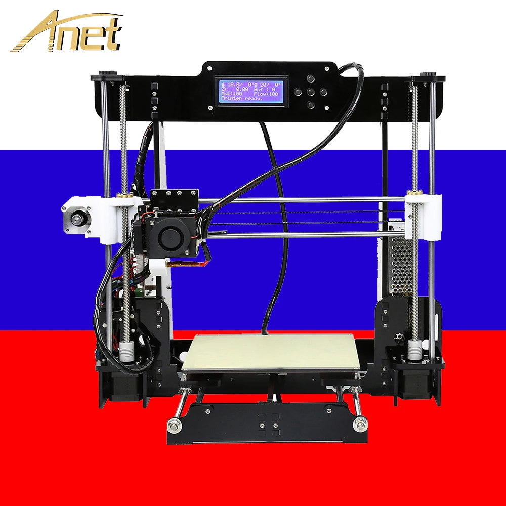 Anet A8 3d принтер Kit DIY Prusa i3 reprap с PLA / ABS пластик Расходные материалы 3D-принтеро