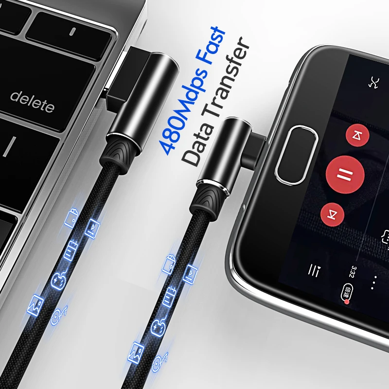 Micro USB Cable 3A Fast Charger USB Cord Suntaiho 90 degree elbow Nylon Braided Data Cable for Samsung/Sony/Xiaomi Android Phone Micro USB Cable 3A Fast Charger USB Cord Suntaiho 90 degree elbow Nylon Braided Data Cable for Samsung/Sony/Xiaomi Android Phone