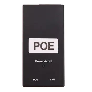

POE Power Supply DC Adapter 24V 0.5A 24W Desktop POE Power Injector Ethernet Adapter Surveillance CCTV