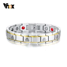 Vnox Руна викингов магнитные браслеты для женщин и мужчин нержавеющая сталь терапия Исцеление браслет скандинавские мифологии амулет Pulseira