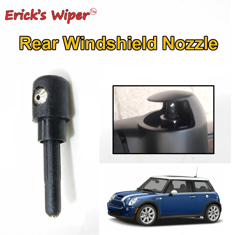Erick's Wiper Rear Wiper Washer Jet Nozzle For Mini One Cooper S R50 R53 2004 - 2006 Tailgate Window Push Water Sprayer