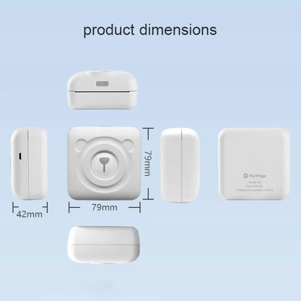 Мини Карманный фотопринтер Bluetooth беспроводной небольшой тепловой печати изображения Портативный Ручной мобильный фотопринтер для Android iOS