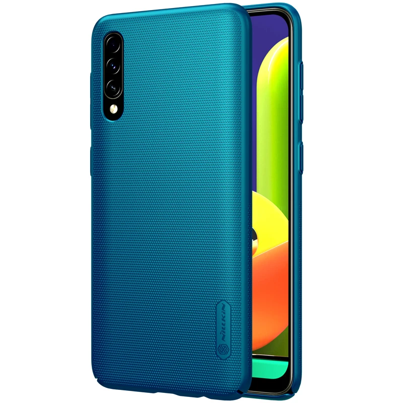 Peacock blue 10 шт./лот Nillkin супер матовый защитный чехол для samsung Galaxy A50S жесткая задняя крышка из ПК чехол для Galaxy A30S чехол - Цвет: Peacock blue
