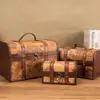 Storage Case Decorative Wooden Treasure Chest Folding Storage Box Dirty Clothes Collecting Case Non Woven Fabric 6