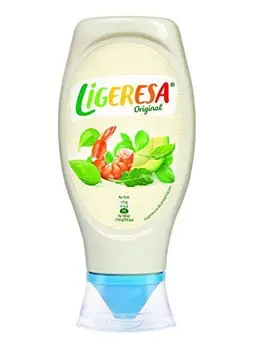 

Ligeresa - Salsa mayo - Bocabajo con válvula limpia - 430 ml