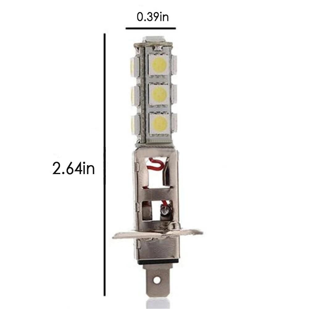 Энергосберегающие H1 высокой мощности DC12V 5050 SMD 13 светодиодный белый автомобиль авто фары Противотуманные фары лампы Супер яркий белый