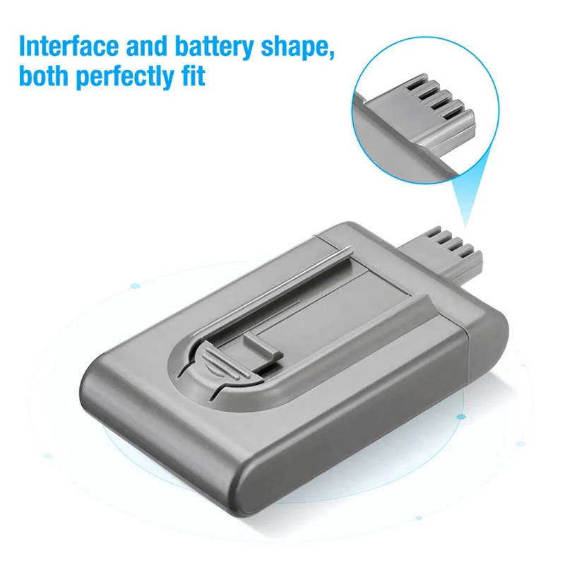 Li-ion Bateria de Substituição Recarregável para Dyson Dc12 Bp01 91243303 912433-0112097 Aspirador de pó 21.6v 5.0ah 6.0ah Dc16 - Image 4