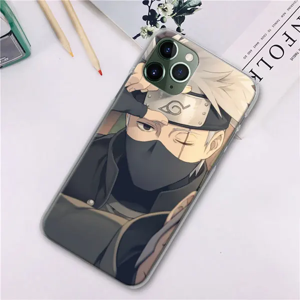 Наруто какаш аниме телефонные чехлы для Apple iPhone 11 Pro Max X XR XS MAX 7 8 6 6s Plus 5 5S жесткий чехол - Цвет: H06