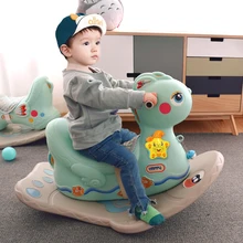 Детская игрушка-качалка, утолщенное пластиковое детское кресло-качалка, качалка с животными, качалка, рокер для новорожденных, Детская прыгалка 1~ 6 лет