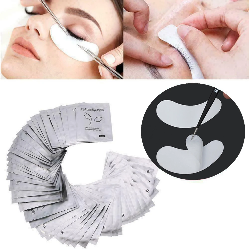 

50/100 pcs Patches for Building Eyelash Pads Eye Gel Patches Under for Lash Extension Lint Free Paper-Patch free Stickers