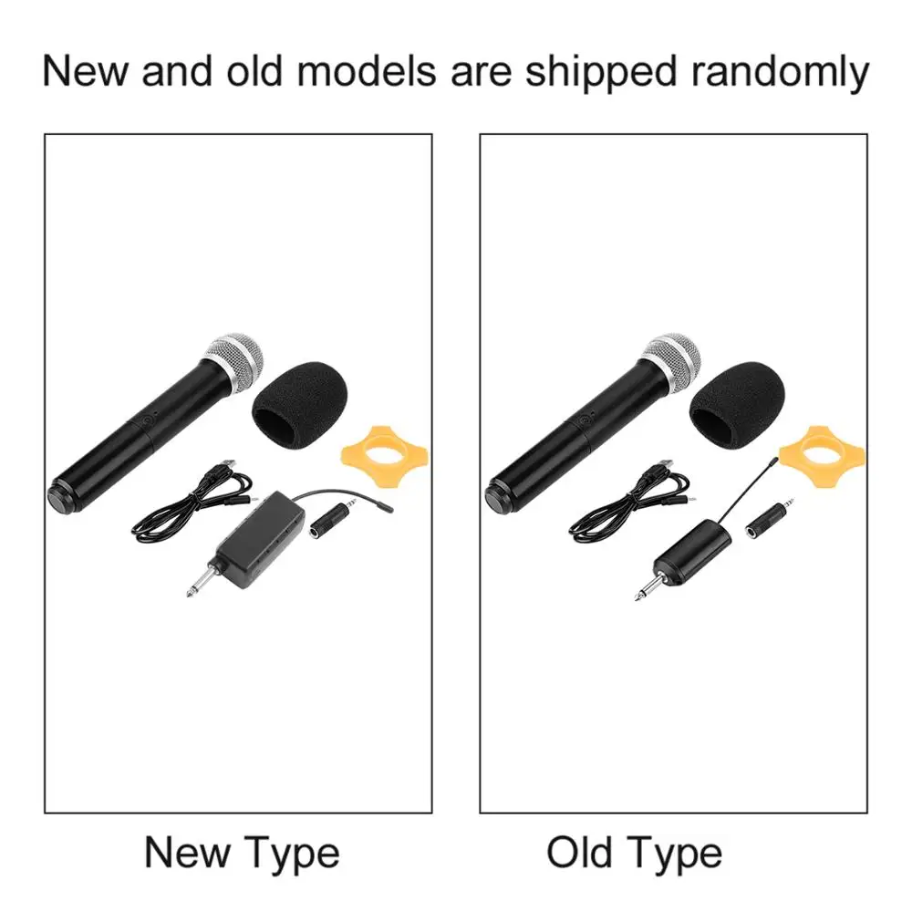 UHF Беспроводной Перезаряжаемые Ручной конденсаторный микрофон с мини приемником