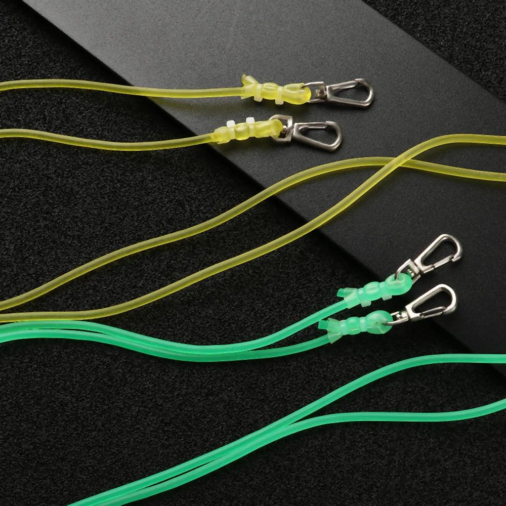 6 Cordini A Spirale Per Kayak E Pesca ElevateTech - Con Clip In Acciaio, Retrattili, Neri, 120-150 Cm - 4