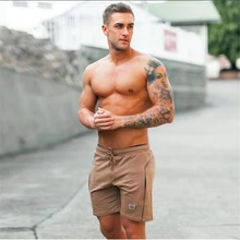Летние качественные Брендовые мужские спортивные шорты для бега, мужские черные шорты, мужские шорты для фитнеса, повседневные модные штаны для бега