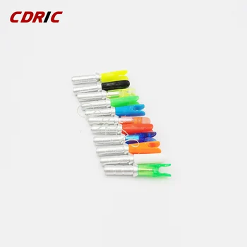 

50Pcs Plastic Arrow Nock with Aluminum Pin Of Diameter 4.2mm Arrows Hunting Archery