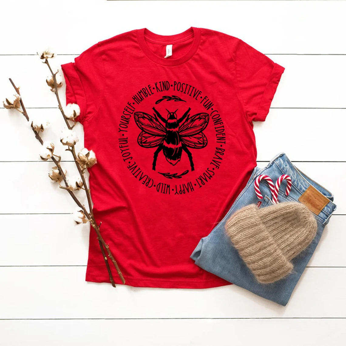 Be Kind T-Shirt Stay Positive T-Shirt Cute Bees Shirt Bee Something Shirt Happiness Matter T-Shirt