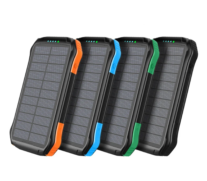 10W Fast Qi Wireless Charger 16000mAh Solar Power Bank PD 18W USB Poverbank Waterproof Powerbank for iPhone 11 Samsung S9 Xiaomi portable charger