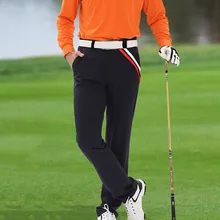 Новая спортивная одежда, брюки для мужчин, тянущиеся, дышащие, быстросохнущие, штаны для гольфа, одежда для гольфа, Осень-зима, XD88