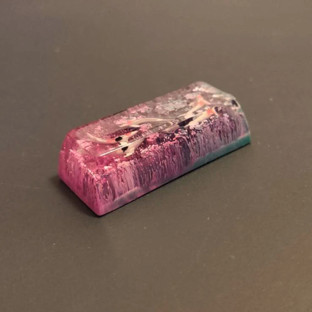 Pink koi backspace keycaps 1