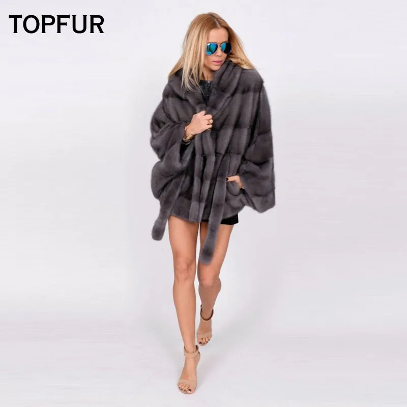 TOPFUR, новинка, модное зимнее Короткое женское пальто, пальто из натурального меха для женщин, натуральный мех норки, верхняя одежда и пальто с капюшоном, куртки