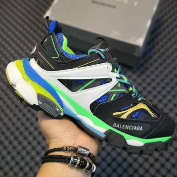 

Men's Designer Sneakers Three-generation Thick-soled Shoes Men and Women Color Matching Trainers Running Shoes