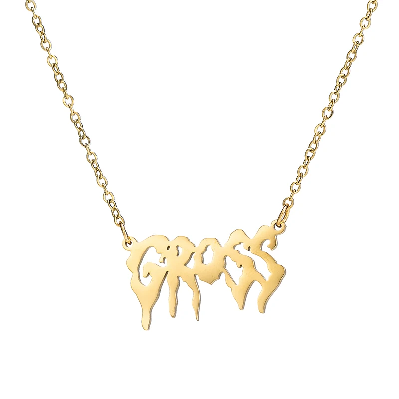 Gothic Punk Girls stainless steel Harajuku Necklaces