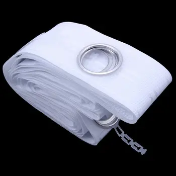 

5M Eyelet Curtain Tape 40 Rings Accessories Sewing Silver Curtains Blinds New