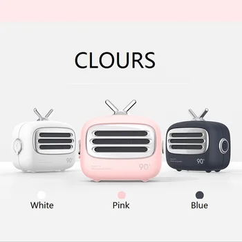 

Retro Bluetooth Speaker Vintage Mini Bluetooth Speaker Nostalgic Heavy Bass 3D Stereo Surround Hifi Sound Effects Tf Usb Aux