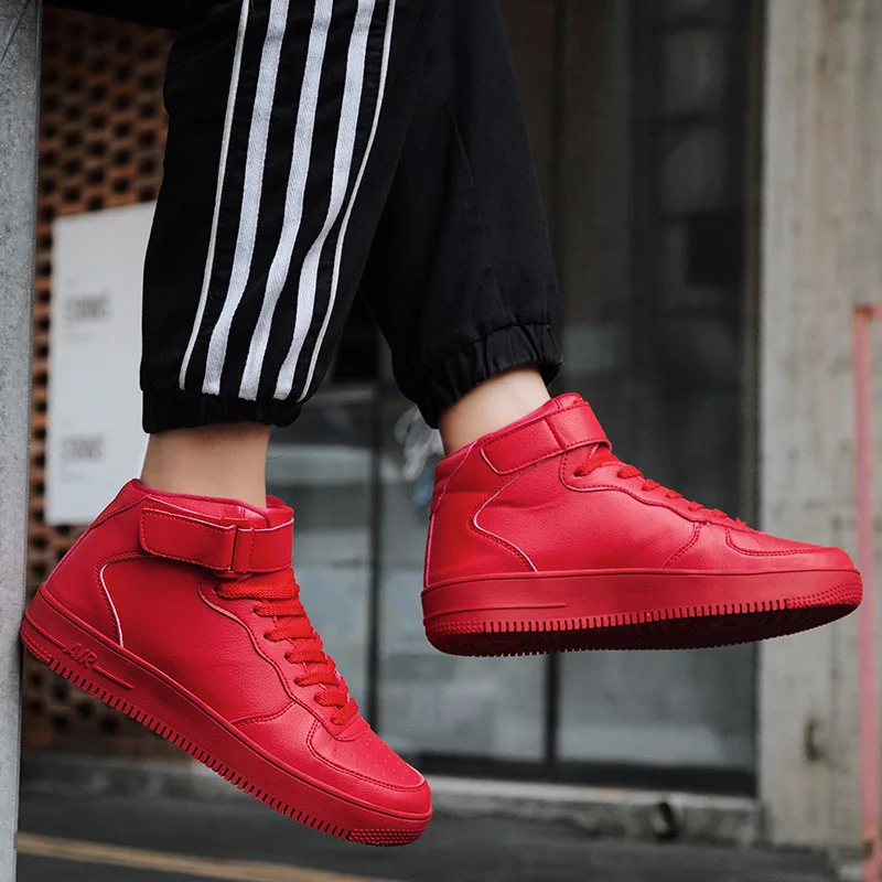 

2019 Autumn & Winter Students Hip Hop MEN'S SHOES Mid-top Air Force MEN'S SHOES Korean-style Trend Classic Sneakers Casual Shoes