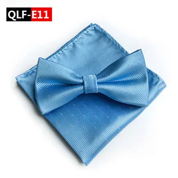 Cityraider бренд Gold Bow Tie комплект 2016 Новинка одноцветное мужские галстуки Pocket Square Set полиэстер галстук-бабочка hankerchief комплект CR027